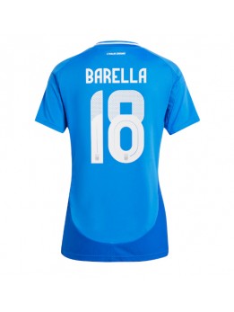 Italien Nicolo Barella #18 Replika Hemmakläder Dam EM 2024 Kortärmad